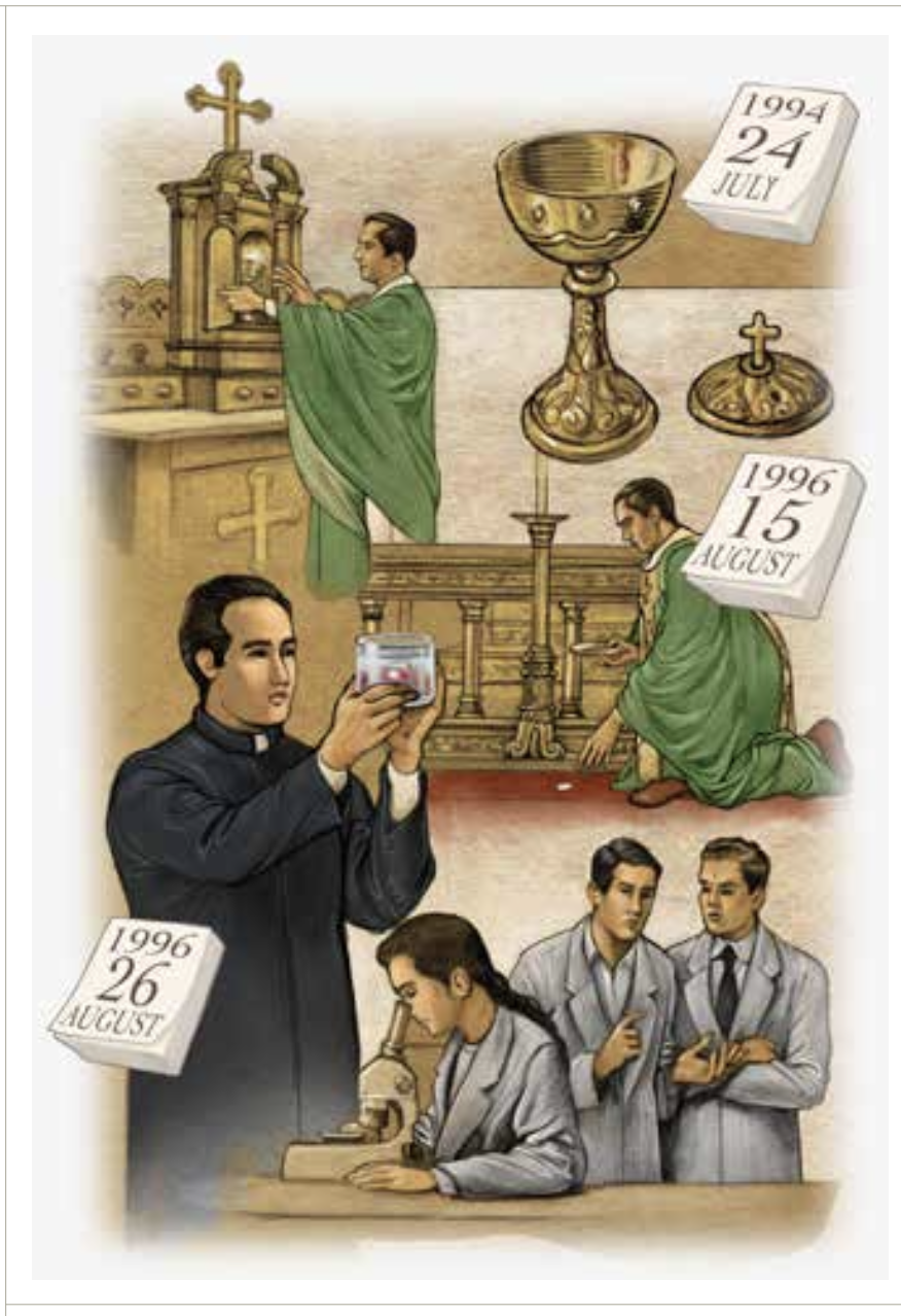 Eucharistic Miracle of Buenos Aires - Host transformed into living cardiac tissue